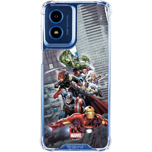 Marvel Avengers Attack Moto G 5G (2024) Clear Case